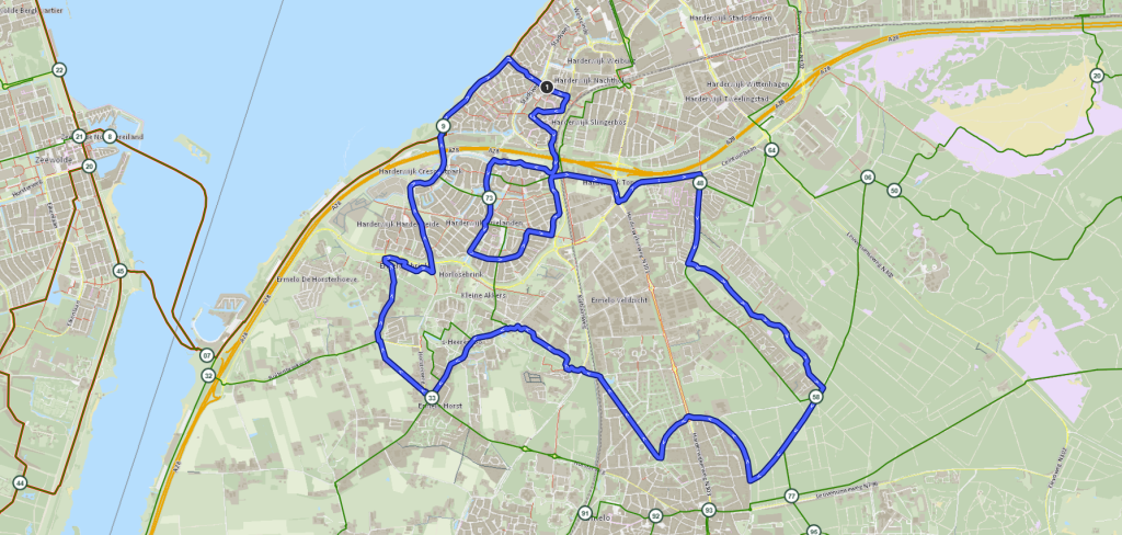 Routekaart Doortraproute Harderwijk #2
