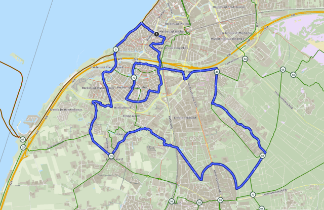 Routekaart Doortraproute Harderwijk #2